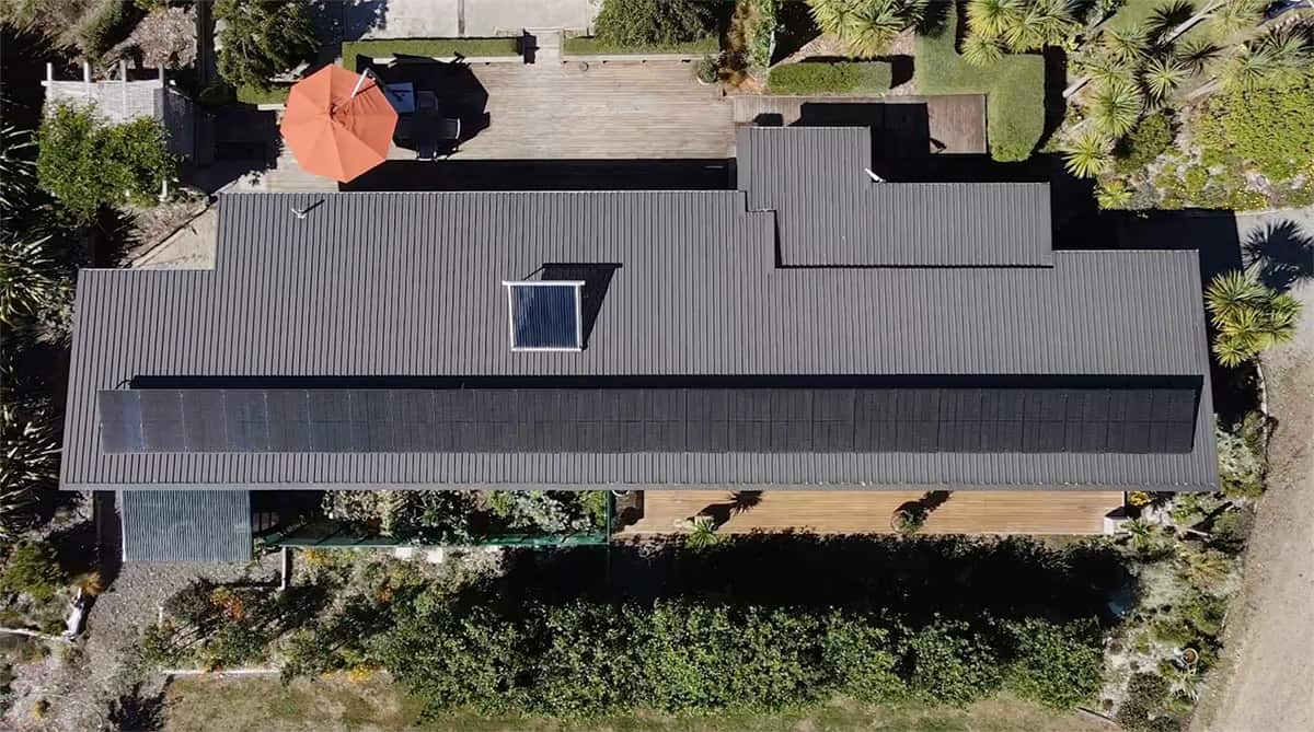 Residential Solar drone photo