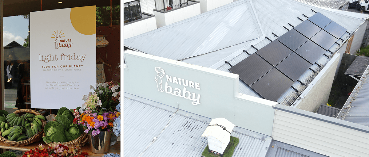 Lightforce x naturebaby 100% for the planet poster and image of nature baby roof